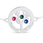 Bracelet arbre de vie dcoup en argent - ISONOMIA