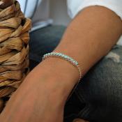 Bracelet pierres bleues - IRIS