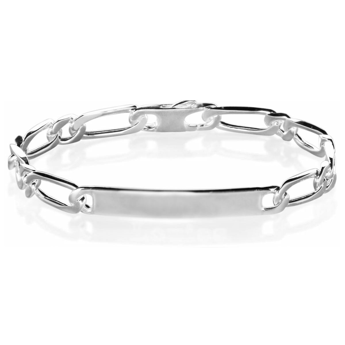 Gourmette femme argent 5 mm maille 1+1 - ADA