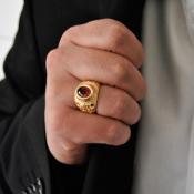 Bague universitaire or 18k - ROMÉO