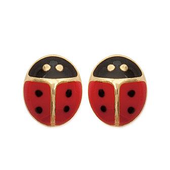 Boucles d'oreilles enfant en plaqué or 750 - BIANCA