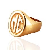 Chevalire homme or initiales 18k - ATON