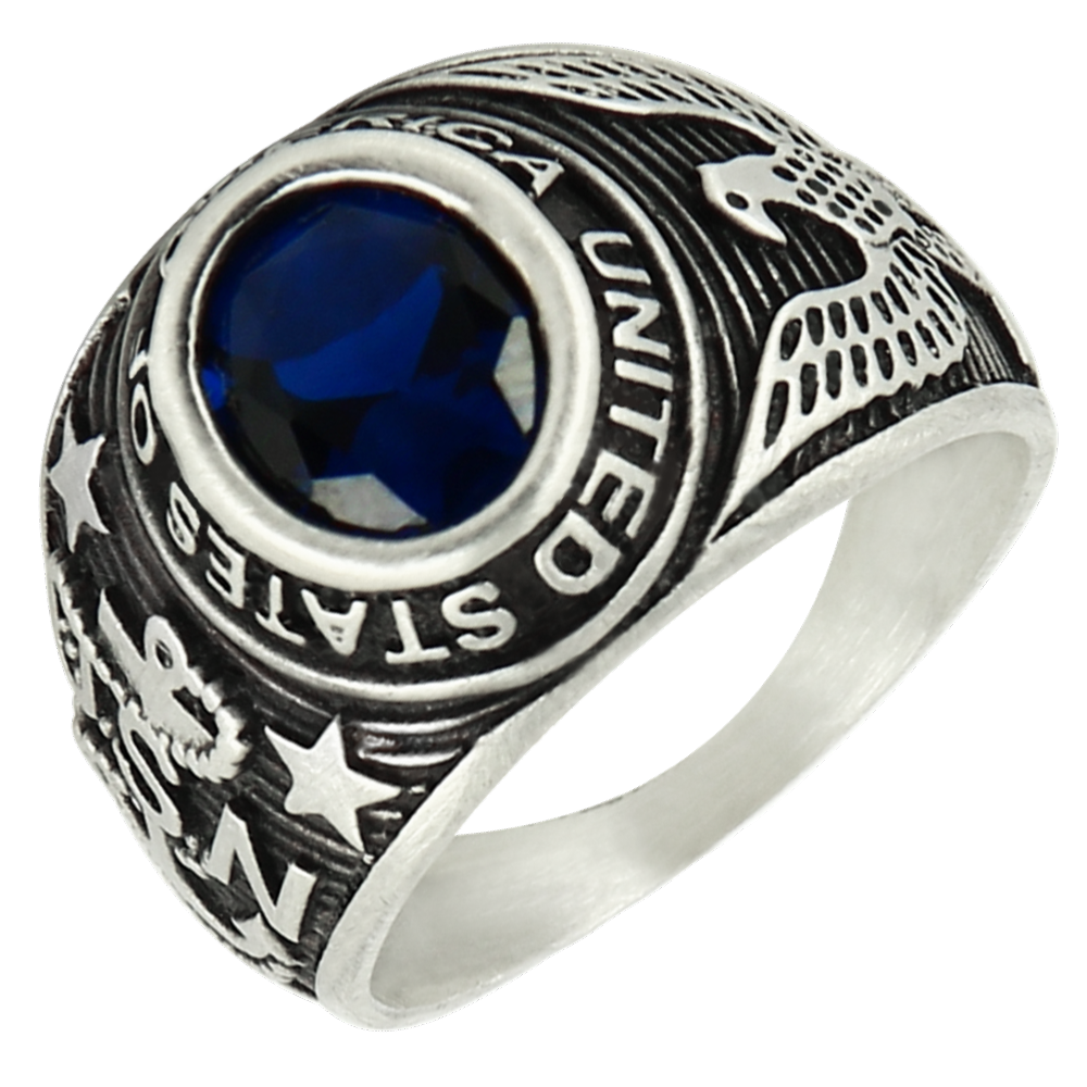 Bague universitaire argent - EZRA