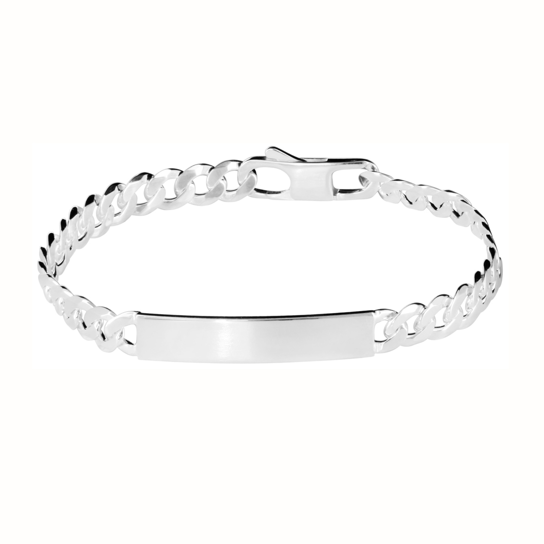 Gourmette femme argent 4 mm maille gourmette - MARLA