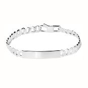 Gourmette femme argent 4 mm maille gourmette - MARLA