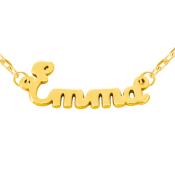 Collier prnom or 18k - criture CURSIVE