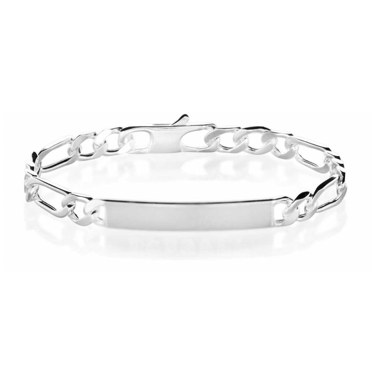 Gourmette femme argent 4 mm maille 1+3 - BETSY
