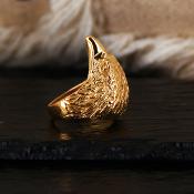 Chevalière homme or 9k tête d'aigle - EAGLE