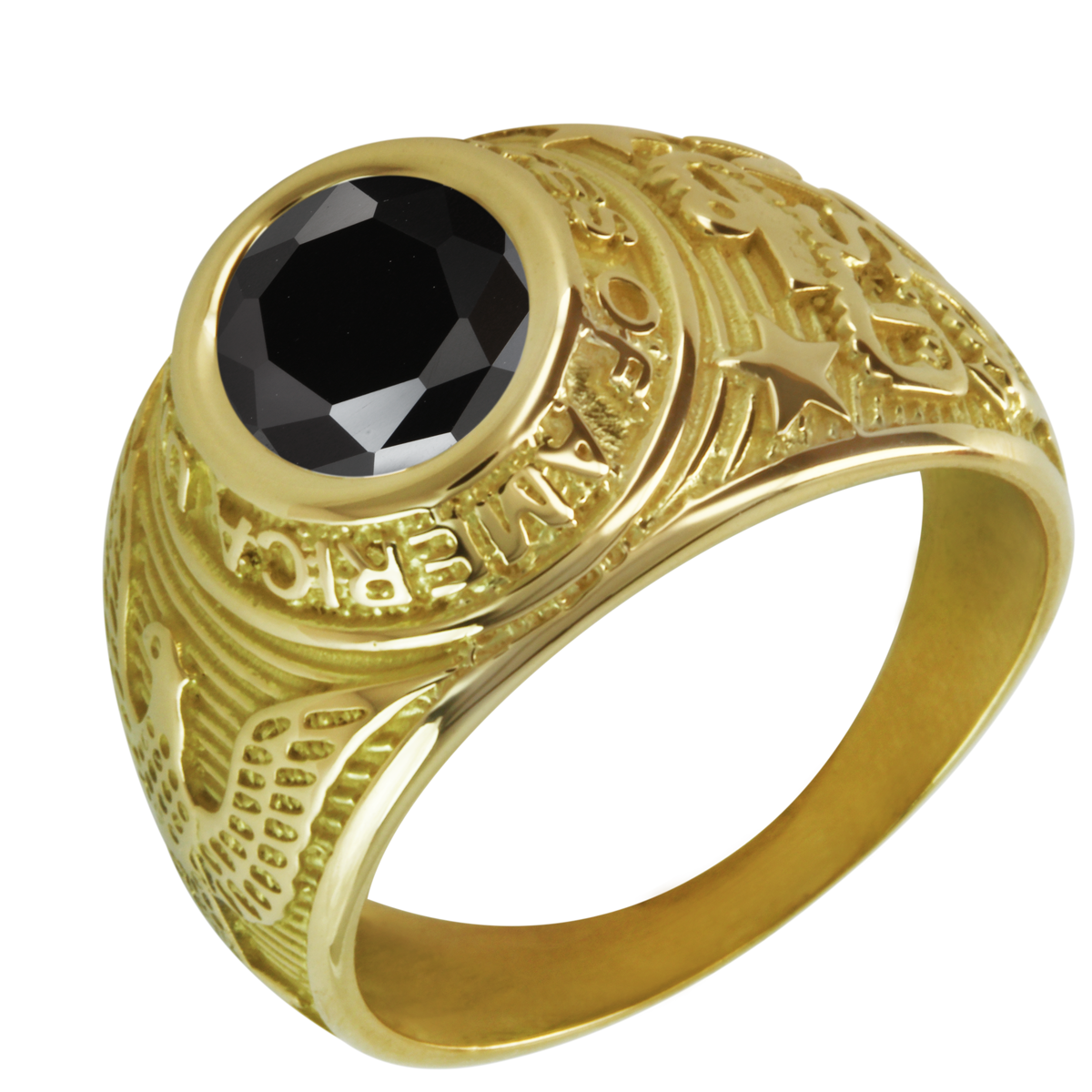 Bague universitaire or 9k - LEVI