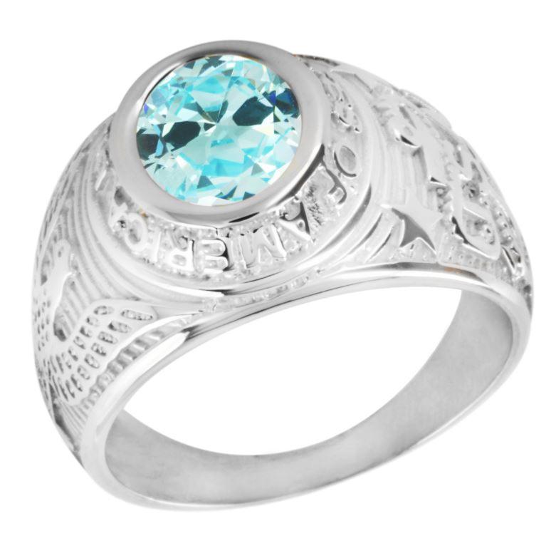 Bague universitaire argent - LENNY