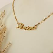 Collier prénom or 18k - Écriture SCRIPT