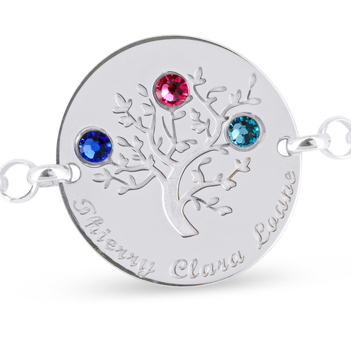 Bracelet arbre de vie en argent à personnaliser - DIANOIA